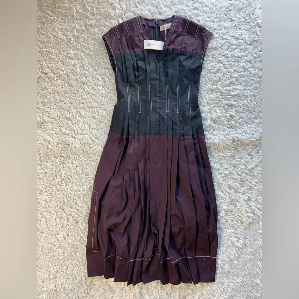 NWT $898 Tory Burch Cotton Poplin Claire McCardell Dress